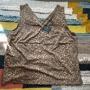 Eddie Bauer NWT Cheetah Tank Sz L